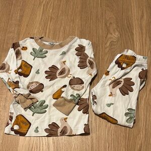 Carter's Brown and Cream Pajama Set
